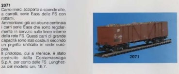 Rivrossi 2071 Off. Güterwagen der FS