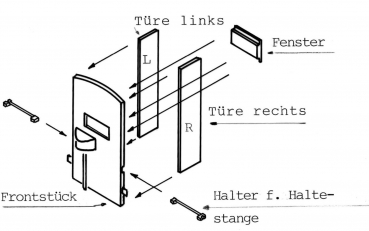 AKU 8020-B Bremserhaus (Bausatz) für ged. Güterwagen