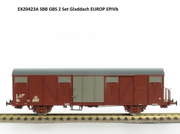 Exact-train EX20423B SBB Güterwagen Gbs