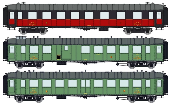 REE Modèles VB264 Reisezugwagenset der PLM