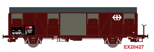 Exact-train EX20434 SBB Güterwagen Gbs