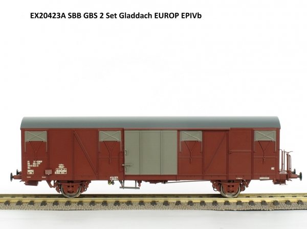 Exact-train EX20423B SBB Güterwagen Gbs
